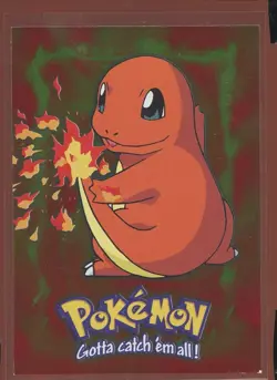 Charmander Smooth Holo Foil LP/Pl E4 of 12 E4/12 Blue Logo Topps TV Pokemon - Image 1