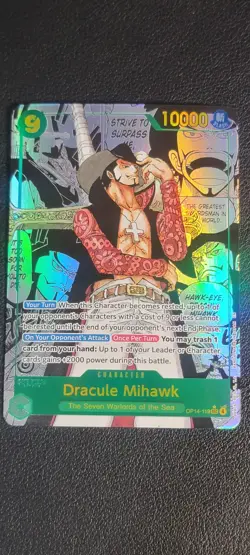 Dracule Mihawk OP14-119 SEC * Manga One Piece The Azure Sea's Seven - Image 1