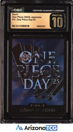 One Piece 2025 Don Promo One Piece Day'25 Japanese BLACK LABEL CGC 10 - Image 1