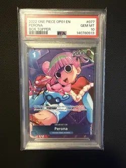 2022 One Piece OP01-077 Perona Romance Dawn Foil - PSA 10 - Image 1