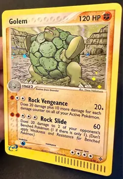 Golem 5/97 2003 EX Dragon Pokemon Card TCG Nintendo e-Series Holo Rare - Lp/Vlp - Image 2