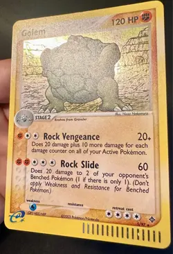 Golem 5/97 2003 EX Dragon Pokemon Card TCG Nintendo e-Series Holo Rare - Lp/Vlp - Image 3