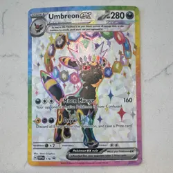 Pokemon Umbreon EX SVP 176 & Espeon EX SVP 175 Holo Tera Card Lot - Image 3