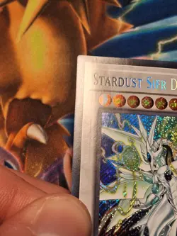 1st ed Stardust Sifr Divine Dragon BLMM-EN151 Secret Rare Yugioh Card MP - Image 3