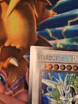 1st ed Stardust Sifr Divine Dragon BLMM-EN151 Secret Rare Yugioh Card MP - Image 4