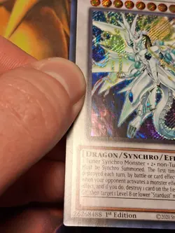 1st ed Stardust Sifr Divine Dragon BLMM-EN151 Secret Rare Yugioh Card MP - Image 5