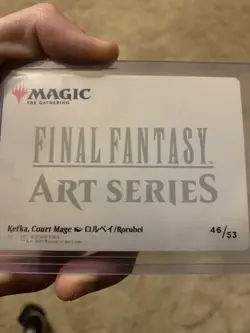 MTG Final Fantasy Kefka, Court Mage Art Series Gold Stamped Signature Card 46/53 - Image 2