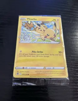 Pikachu Holo 2023 Holiday Calendar Stamped Promo Card 049/195 New Sealed! - Image 1