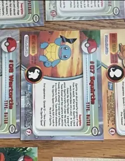 Topps TV Animation - SQUIRTLE #07 - Blue Logo - Pokemon Card - Series 1 - NM - Image 2