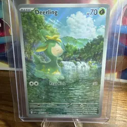 Pokemon TCG Deerling White Flare #091/086 English Illustration Rare Card 2025 NM - Image 1