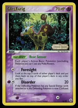 Pokemon Card - Girafarig Legend Maker 16/92 Rare Reverse Holo Stamped - Image 1