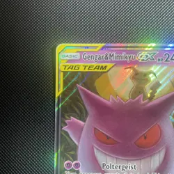Gengar & Mimikyu GX - Pokemon TCG - Holo Ultra Rare Card 53/181 Tag Team - NM - Image 3