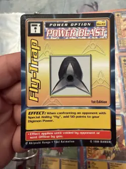 Fly Trap BO-43 1st Edition Vintage Series 1 Booster Bandai Digimon Card - Image 2