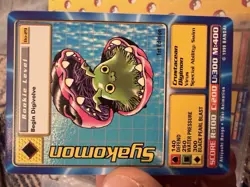 Bandai Digimon Trading Card Series 1 Syakomon Bo-29 1st Edition - Image 2