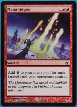 Mana Geyser FOIL Fifth Dawn HEAVILY PLD Red Common CARD (498761) ABUGames - Image 1