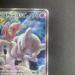 Pokemon Mewtwo and Mew GX TCG Sun & Moon Holo Promo Card #SM191 MINT - Image 4