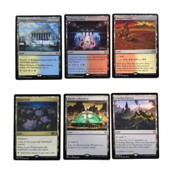 Lot of 6 MTG Magic the Gathering Rare Land Regular Cards NM - Image 1