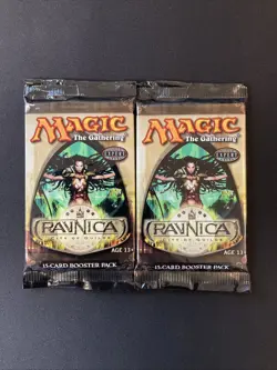 2pk MTG: RAVNICA CITY of GUILDS Sealed Booster Pack from Box - Magic - English - Image 1
