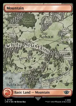 1x Mountain (#720) - Surge Foil NM Eng MTG - LOTR: Tales of Middle Earth - Image 1