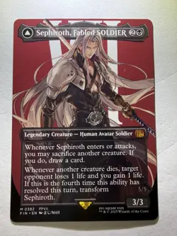 Sephiroth, Fabled SOLDIER (0382) (Borderless) Final Fantasy Regular - Image 1