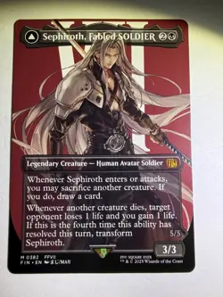 Sephiroth, Fabled SOLDIER (0382) (Borderless) Final Fantasy Regular - Image 3