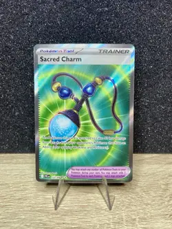 TRAINER- Sacred Charm (122/094) ~ Mint/NM Phantasmal Flames Full Art Pokemon TCG - Image 1