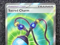 TRAINER- Sacred Charm (122/094) ~ Mint/NM Phantasmal Flames Full Art Pokemon TCG - Image 2