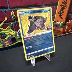 Radiant Blastoise Pokemon GO - Pokemon NM 018/078 - Image 2
