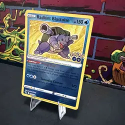 Radiant Blastoise Pokemon GO - Pokemon NM 018/078 - Image 3