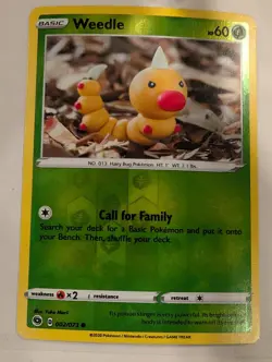Weedle 002/073 - Champion's Path Pokemon Reverse Holo Foil Nice! - Image 1