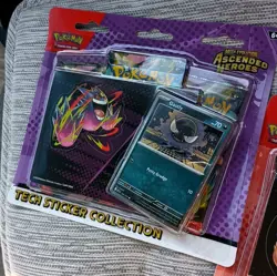 NEW Pokemon Ascended Heroes Tech Sticker Collection Charmander & Ghastly Sealed - Image 3