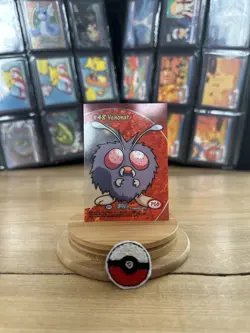 NEW NM - 1999 Pokemon Topps TV Animation Series 1st Print Venonat #40 - Image 2