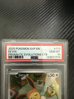 2025 pokemon sup en Eevee Prismatic Evolutions ETB BLACK STAR PROMO - Image 3