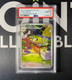 Charjabug 169/162 - Temporal Forces Illustration Rare Pokemon - GEM MINT PSA 10 - Image 1