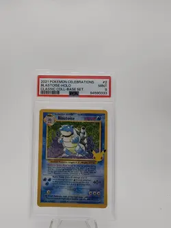 1X Blastoise - Pokemon Celebrations - Holo Base Set MT 9 Graded Pokemon Singles - Image 1