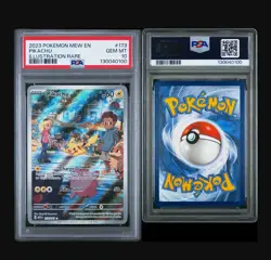 2023 POKEMON MEW EN-151 ILLUSTRATION RARE #173 PIKACHU PSA 10 - Image 1