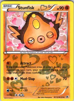 Stunfisk RC12/RC25 Legendary Treasures: Radiant Collection Pokemon TCG LP Holo - Image 1