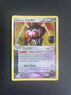 Team Magma’s Claydol 8/95 ex Magma vs Aqua GOOD Condition Holo Pokemon Card - Image 1