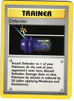 Defender [Shadowless] 80/102 Pokemon Gen 1: Base Set - Image 1