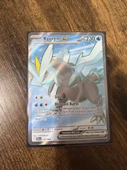 Pokemon Black Bolt Full Art Rare Holo Card Kyurem EX 157/086 - Image 1