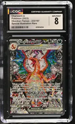 CGC 8 NM/MINT Charizard EX 223/197 SPECIAL ILLUSTRATION RARE Pokemon Card 254 - Image 1