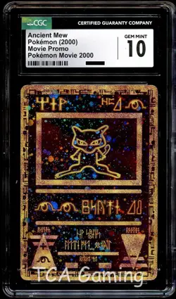CGC 10 GEM MINT Ancient Mew HOLO MOVIE PROMO Pokemon Card - Image 1