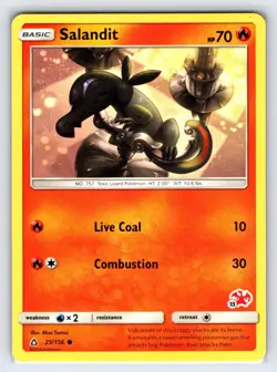 Salandit 25/156 Battle Academy Charizard Deck Pokemon Card Promo Rare - Nm - Image 1