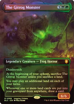 MTG FOIL The Gitrog Monster - Bloomburrow Commander #088 - Image 1