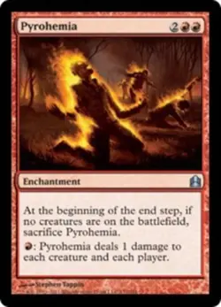 MTG Pyrohemia, Commander 2011, Heavily Played, English - Image 1