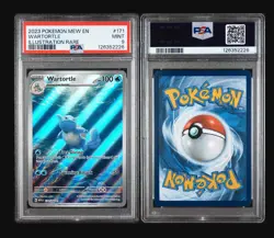 2023 Pokemon Mew en Wartortle Illustration Rare 151#171 PSA 9 - Image 1