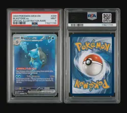[PSA 9] Blastoise ex SIR Special Illustration Rare 151 English #200 Pokemon - Image 1