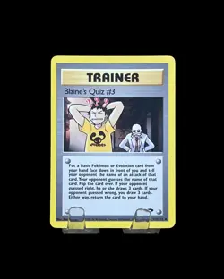 Pokemon TCG Blaine’s Quiz #3 Gym Challenge 112/132 Unlimited WOTC 2000 Uncommon - Image 1