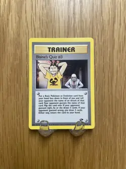 Pokemon TCG Blaine’s Quiz #3 Gym Challenge 112/132 Unlimited WOTC 2000 Uncommon - Image 2