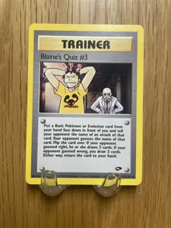 Pokemon TCG Blaine’s Quiz #3 Gym Challenge 112/132 Unlimited WOTC 2000 Uncommon - Image 3